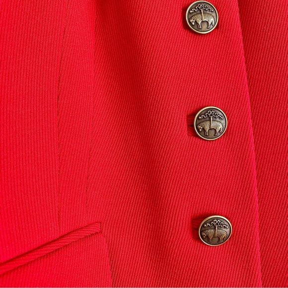 Brooks Brothers Red Blazer with Black Velvet Trim Size 8 - Picture 4 of 9